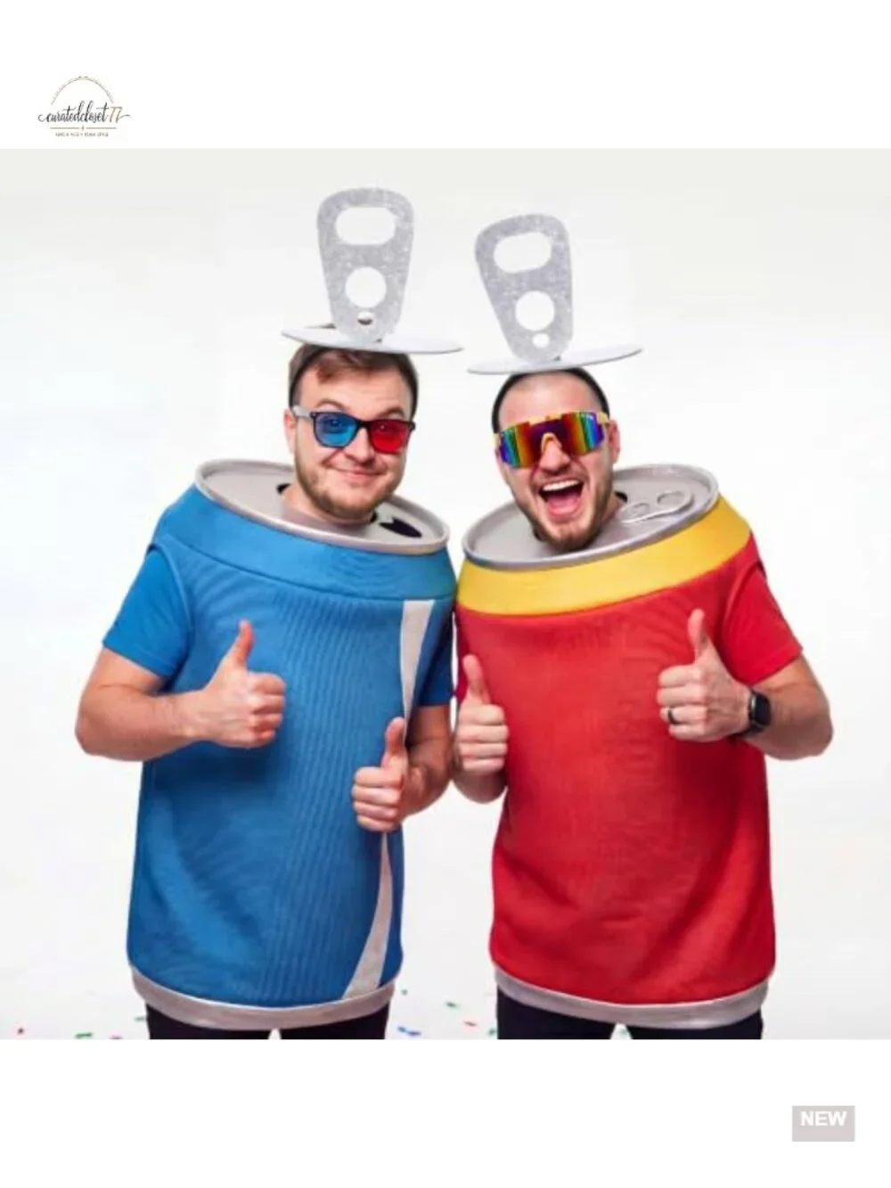 Soda Can Tab Headband Funny Halloween Costume Accessory Felt Adult Unisex